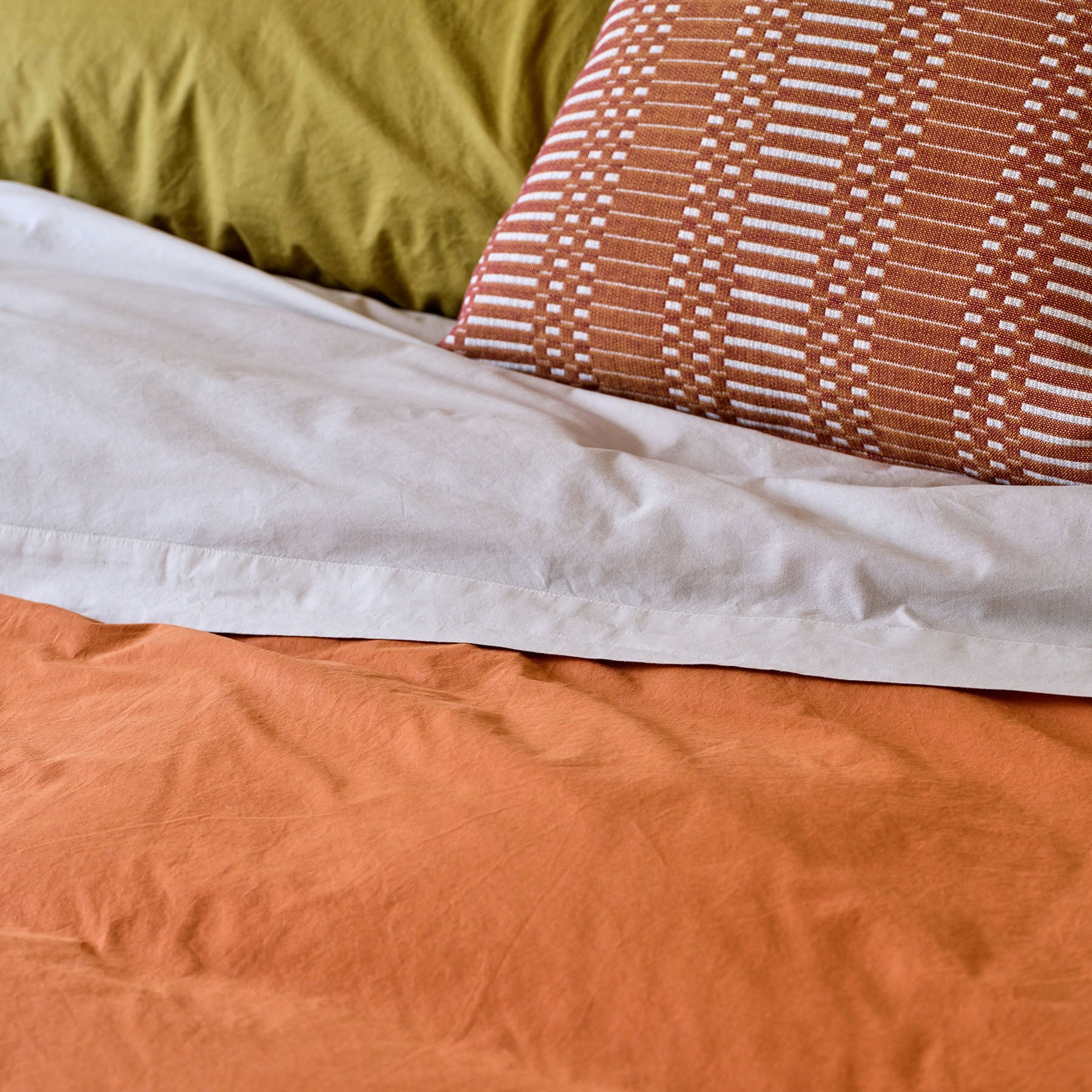 Percale Cotton Pillowcase in Ash Gray (Set of 2)